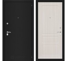Labirint Doors Входная дверь CLASSIC шагрень черная 03 - Сандал белый