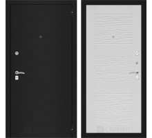 Labirint Doors Входная дверь CLASSIC шагрень черная 06 - Белое дерево