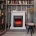 RealFlame Электрокамин Adelaida WT белый камень с очагом Fobos Lux Black