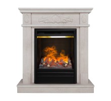 RealFlame Электрокамин Adelaida WT белый камень с очагом Olympic 3D