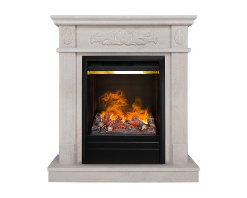 RealFlame Электрокамин Adelaida WT белый камень с очагом Olympic 3D RealFlame Электрокамин Adelaida WT белый камень с очагом Olympic 3D