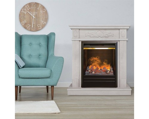 RealFlame Электрокамин Adelaida WT белый камень с очагом Olympic 3D RealFlame Электрокамин Adelaida WT белый камень с очагом Olympic 3D