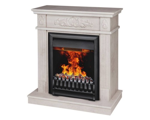 RealFlame Электрокамин Adelaida WT белый камень с очагом Oregan 3D RealFlame Электрокамин Adelaida WT белый камень с очагом Oregan 3D