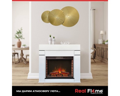 RealFlame Электрокамин Alta WT белый c Sparta 25,5 LED