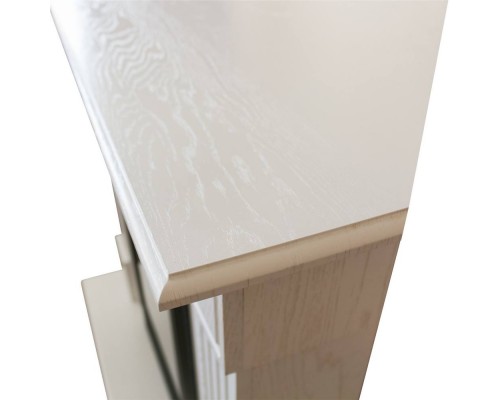 RealFlame Электрокамин Andrea Corner WT фактурный белый с очагом Fobos Lux Black RC