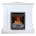 RealFlame Электрокамин Andrea Corner WT фактурный белый с очагом 3D Oregan