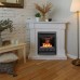 RealFlame Электрокамин Andrea Corner WT фактурный белый с очагом 3D Oregan