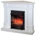 RealFlame Электрокамин Andrea Corner WT фактурный белый с очагом Fobos Lux Black RC
