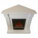 RealFlame Электрокамин Andrea Corner WT фактурный белый с очагом Fobos Lux Black RC