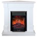 RealFlame Электрокамин Andrea Corner WT фактурный белый с очагом Majestic Lux Black RC