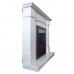 RealFlame Электрокамин Andrea Corner WT фактурный белый с очагом Majestic Lux Black RC