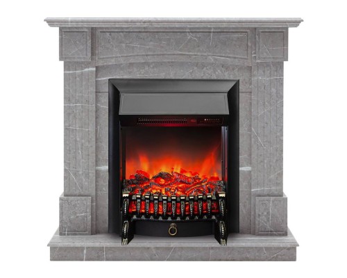 RealFlame Электрокамин Andrea STD GR цвет мрамор серый с очагом Fobos Lux Black RC RealFlame Электрокамин Andrea STD GR цвет мрамор серый с очагом Fobos Lux Black RC