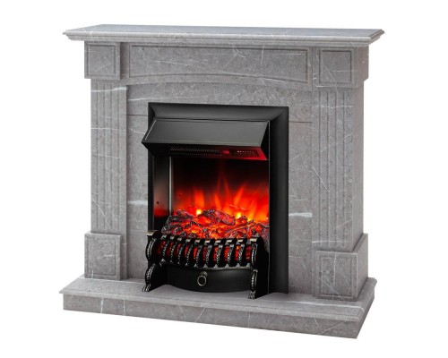 RealFlame Электрокамин Andrea STD GR цвет мрамор серый с очагом Fobos Lux Black RC RealFlame Электрокамин Andrea STD GR цвет мрамор серый с очагом Fobos Lux Black RC