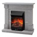RealFlame Электрокамин Andrea STD GR цвет мрамор серый с очагом Majestic Lux Black