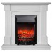 RealFlame Электрокамин Andrea WT фактурный белый с очагом Fobos Lux Black