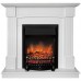 RealFlame Электрокамин Andrea WT фактурный белый с очагом Fobos Lux Black RC