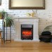 RealFlame Электрокамин Andrea WT фактурный белый с очагом Fobos Lux Black