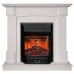 RealFlame Электрокамин Andrea WT фактурный белый с очагом Majestic Lux Black