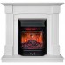 RealFlame Электрокамин Andrea WT фактурный белый с очагом Majestic Lux Black RC