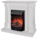 RealFlame Электрокамин Andrea WT фактурный белый с очагом Majestic Lux Black RC