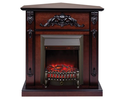 RealFlame Электрокамин Anita Corner AO античный дуб с очагом Fobos Lux Black