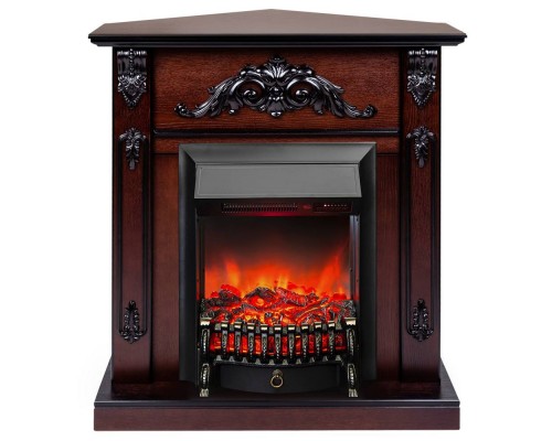 RealFlame Электрокамин Anita Corner AO античный дуб с очагом Fobos Lux Black RC