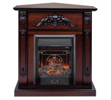 RealFlame Электрокамин Anita Corner AO античный дуб с очагом Majestic Lux Black