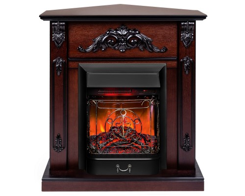 RealFlame Электрокамин Anita Corner AO античный дуб с очагом Majestic Lux Black RC