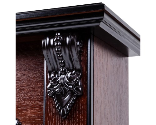 RealFlame Электрокамин Anita Corner AO античный дуб с очагом Majestic Lux Black