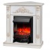 RealFlame Электрокамин Anita Corner WT дуб белый с золотой патиной с очагом Fobos Lux Black