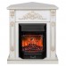 RealFlame Электрокамин Anita Corner WT дуб белый с золотой патиной с очагом Majestic Lux Black