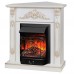 RealFlame Электрокамин Anita Corner WT дуб белый с золотой патиной с очагом Majestic Lux Black RC