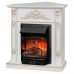 RealFlame Электрокамин Anita Corner WT дуб белый с золотой патиной с очагом Majestic Lux Black