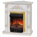 RealFlame Электрокамин Anita Corner WT дуб белый с золотой патиной с очагом Majestic Lux Brass