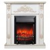 RealFlame Электрокамин Anita WT дуб белый с золотой патиной с очагом Fobos Lux Black