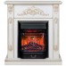 RealFlame Электрокамин Anita WT дуб белый с золотой патиной с очагом Majestic Lux Black RC