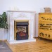 RealFlame Электрокамин Anita WT дуб белый с золотой патиной с очагом Majestic Lux Brass