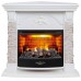 RealFlame Электрокамин Athena Corner GR белый с очагом 3D Firestar 25,5