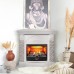 RealFlame Электрокамин Athena Corner GR белый с очагом 3D Firestar 25,5