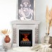 RealFlame Электрокамин Athena Corner GR белый с очагом 3D Oregan
