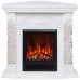 RealFlame Электрокамин Athena Corner GR белый с очагом Eugene