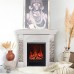 RealFlame Электрокамин Athena Corner GR белый с очагом Eugene