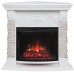 RealFlame Электрокамин Athena Corner GR белый с очагом Evrika 25,5 LED