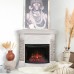 RealFlame Электрокамин Athena Corner GR белый с очагом Evrika 25,5 LED