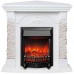 RealFlame Электрокамин Athena Corner GR белый с очагом Fobos Lux Black RC