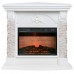 RealFlame Электрокамин Athena Corner GR белый с очагом Irvine 24
