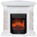 RealFlame Электрокамин Athena Corner GR белый с очагом Majestic Lux Black RC