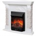RealFlame Электрокамин Athena Corner GR белый с очагом Majestic Lux Black