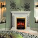 RealFlame Электрокамин Athena Corner GR белый с очагом Majestic Lux Brass