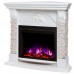 RealFlame Электрокамин Athena Corner GR белый с очагом Saphir 25,5